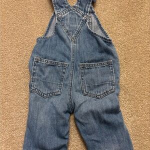 3-6 mo GAP Baby Washed Denim Overalls in Light Blue
